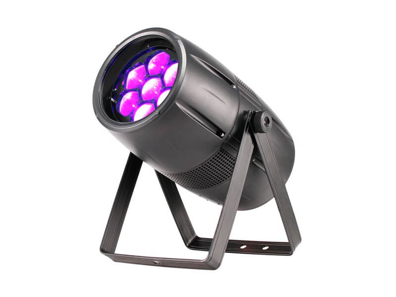 IP65 防水 7 颗 40W RGBW 变焦 LED 帕灯