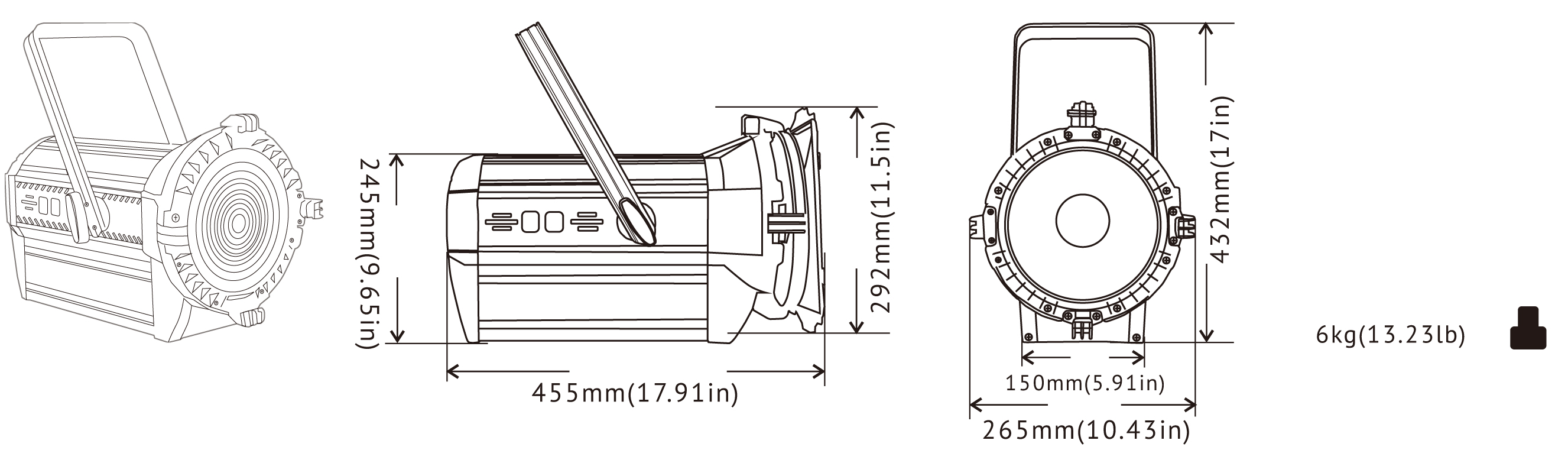 VanGaa 的 LED 菲涅尔灯